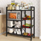 رف تخزين مع عربة متحركة منظم أدوات المطبخ 90×31×131 Etagère de stockage avec chariot mobile