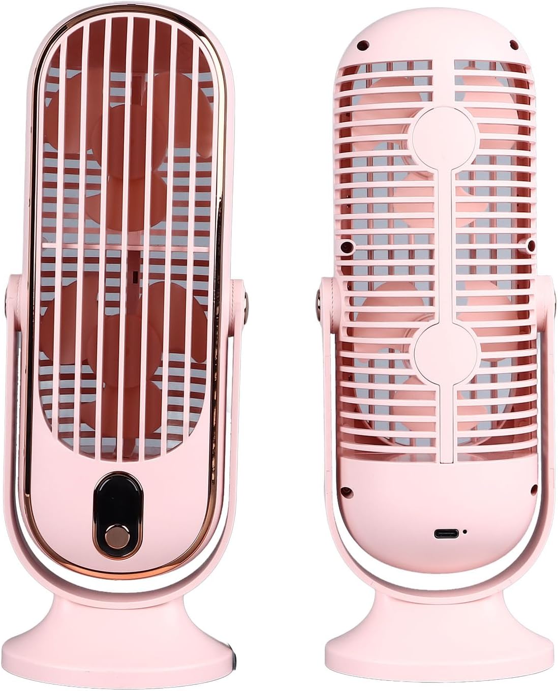 مروحة مكتب صامتة، مروحة عمودية متأرجحة ببطارية USB Ventilateur de Bureau Silencieux
