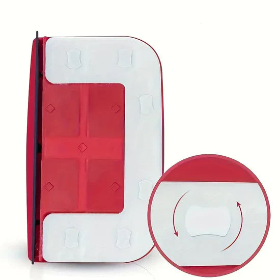 مساحة الزاج منظف النوافذ المغناطيسي ثنائي الجوانب Baguette de nettoyage du verre avec raclette large Nettoyeur de vitres magnétique double face