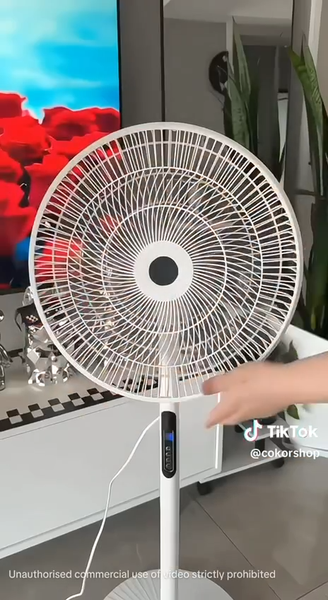مروحة كهربائية مع جهاز تحكم عن بعد، مروحة أرضية Ventilateur électrique avec télécommande, ventilateur debout