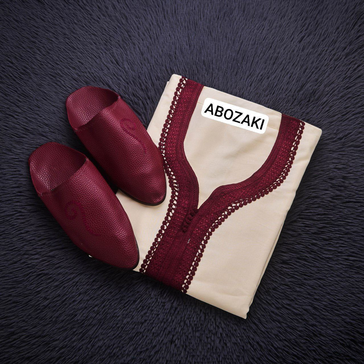 كندورة مطروزة بلغة فاسية