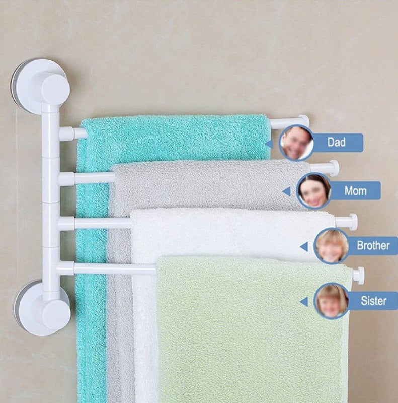 Bathroom towel rack rotable towel holder حامل مناشف الحمام القابل للدوران