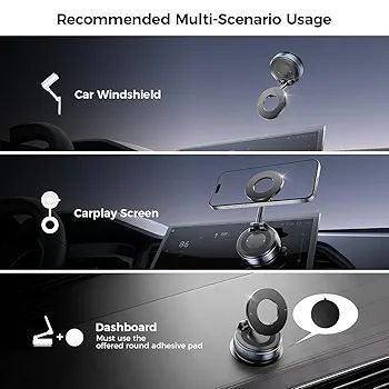 VACCUM SUCTION MAGNETIC BRACKET Support mobile portable