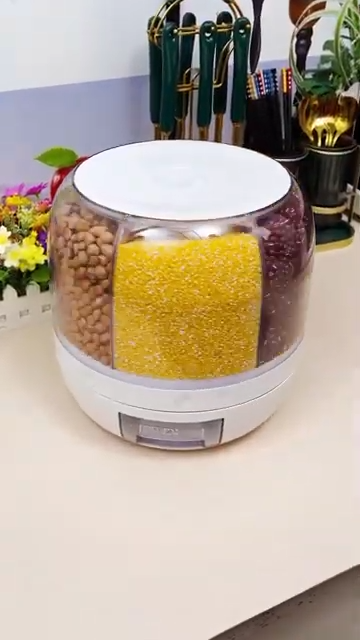 Rotating multi-functional Grain Stockage Bucket صندوق تخزين الحبوب الدوار متعدد الوظائف