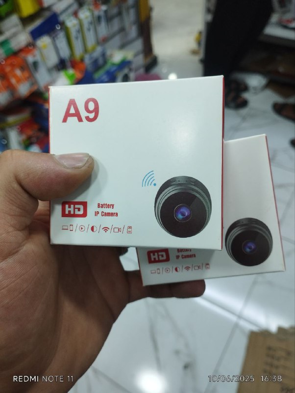 Mini Caméra Noire Discrète avec Vision Infrarouge et Angle Large A9