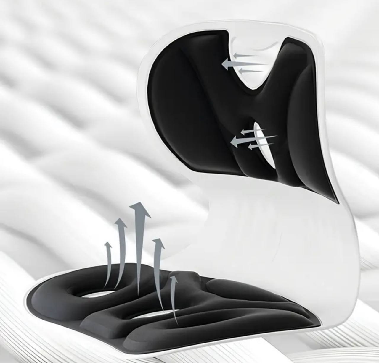 coussin de soutien lombaire pour siège de voitureوسادة كرسي لتصحيح وضعية الجسم بشكل مريح