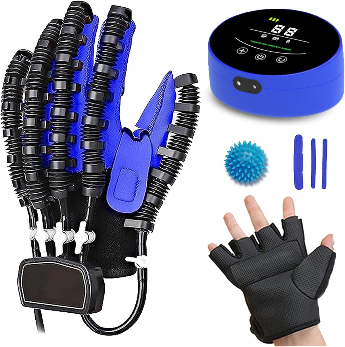 قفاز روبوتي لإعادة تأهيل اليد Gant de Robot Rééducation Main Dispositif de Rééducation de Main Gants pour Arthrose L'Hémiplégie