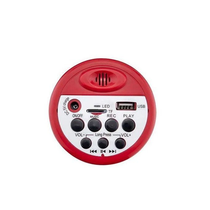 مكبر صوت محمول باليد مزود بخاصية التسجيل القابلة لإعادة الشحن  Mégaphone à main avec enregistrement rechargeable et haut-parleur puissant