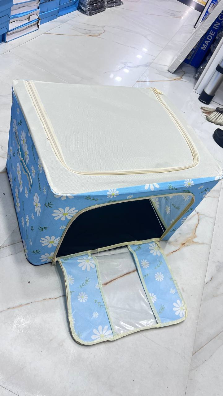 صندوق تخزين قابل للطي للملابس والأغطية واللحف منظم وحقيبة تخزين  Boite Rangement Vetement Pliable Vêtements Boîte De Rangement