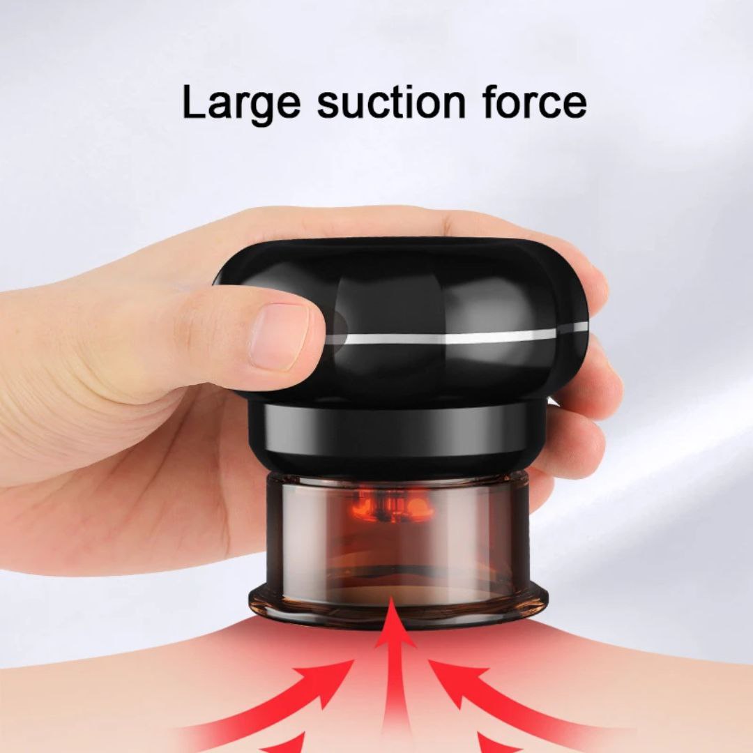 جهاز تدليك كهربائي بكأس شفط مفرغ من الهواء حجامة Electric Cupping Massager Vacuum Suction Cup Anti-Cellulite