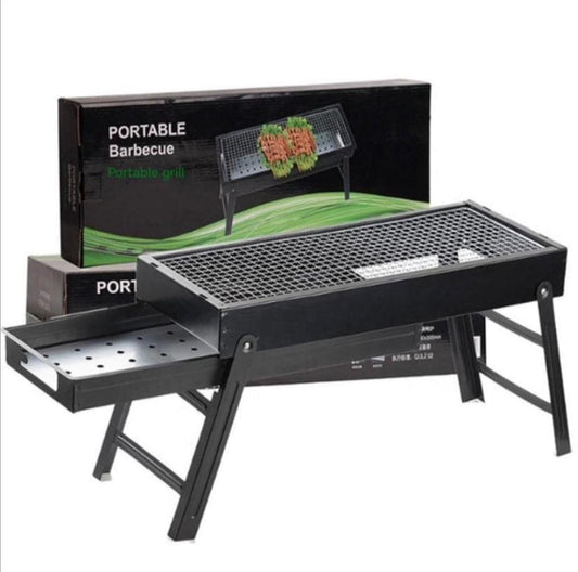 شواية فحم محمولة، مثالية للنزهات والتخييم Barbecue portable au charbon de bois