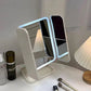 Miroir مرآة مكياج مبتكرة مع إضاءة LED وشاشة لمس
