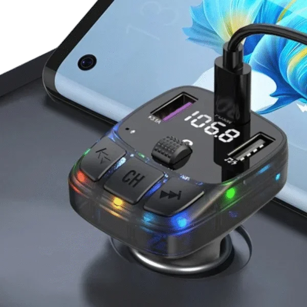 Car Charger MP3 Player 2USB Chargeur de Voiture Allume-Cigare Intelligent CIK-C01