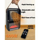 Fan Heater Chauffage à flame mini électrique 600W radiateur portable مدفأة كهربائية صغيرة محمولة بقدرة 600 واط