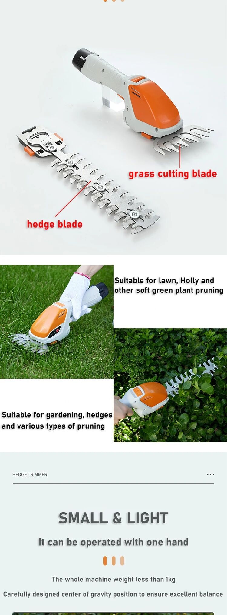 Tondeuse électrique sans fil coupe gazon et herbe domestique جزازة العشب الكهربائية اللاسلكية لقص العشب المنزلي