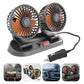 Ventilateur de refroidissement de voiture double tête مروحة تبريد سيارة برأسين، مروحة 12 فولت منخفضة الضوضاء