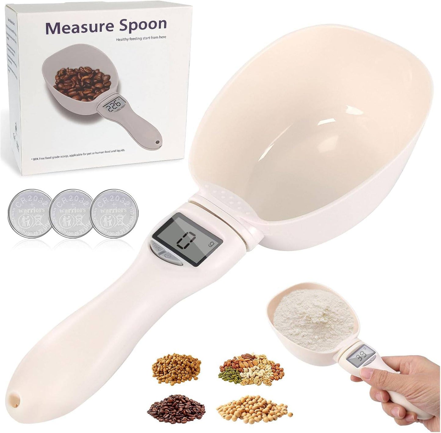 Cuillère doseuse numérique, cuillère doseuse électronique avec écran LCD Measure Spoon ميزان ملعقة رقمي، ملعقة قياس إلكترونية مع شاشة LCD