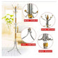Porte-Manteau Chambre À Coucher En Acier Inoxydable Porte-Manteau Chapeau Vêtements رف معاطف من الفولاذ المقاوم للصدأ لغرفة النوم، رف قبعات، رف ملابس، حامل أرضي، رف معاطف معدني