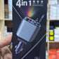 شاحن سيارة قابل للسحب Chargeur Voiture 4en1 Rétractable 120W avec toit Starlight