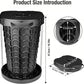 مرحاض تخييم قابل للطي ومحمول مع حقيبة Toilette de camping pliante et portable avec sac