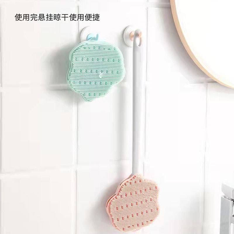 Deep cleaning silicone shower brush فرشاة الاستحمام السيليكونية للتنظيف العميق