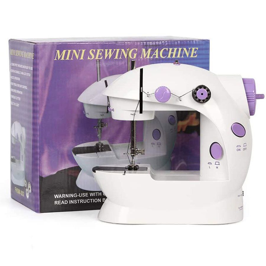 Mini sewing machine ماكينة خياطة صغيرة محمولة بسرعتين قابلة للتعديل، آلات خياطة كهربائية