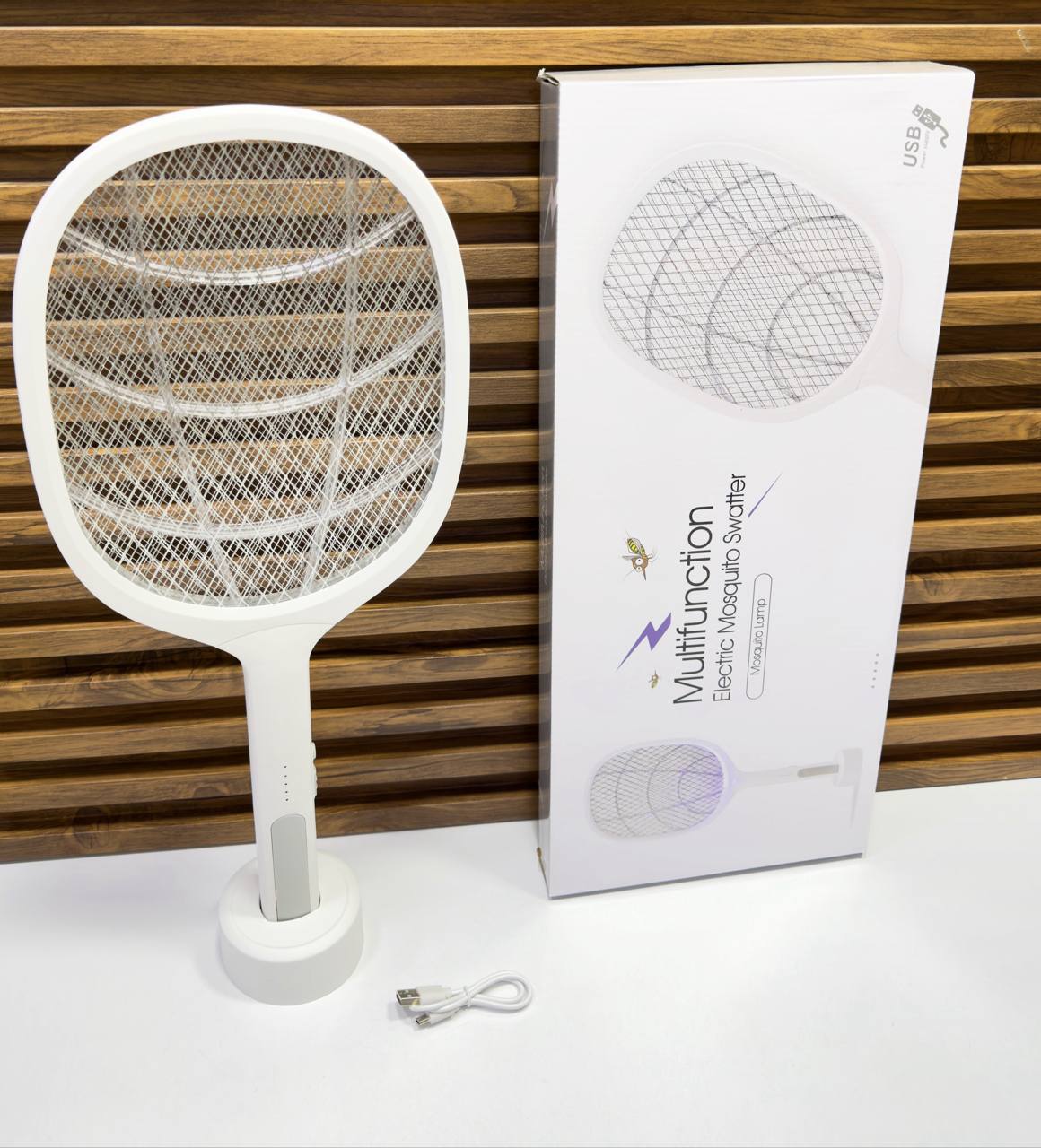 مضرب البعوض الكهربائي متعدد الوظائف Multifunction Electric Mosquito Swatter Tapette à moustiques électrique multifonction