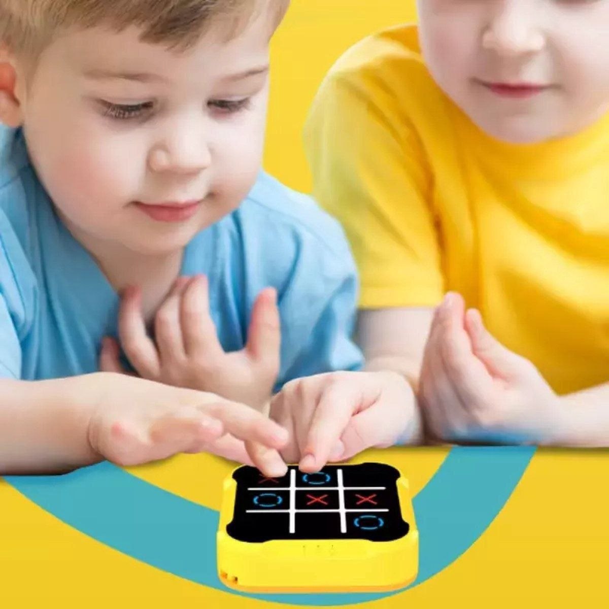 لعبة إكس أو الإلكترونية المحمولة 3 في 1 للأطفال والكبار Jeu Électronique Tic-Tac-Toe 3-en-1 Portable pour Enfants et Adultes