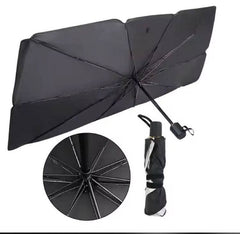مظلة شمسية قابلة للطي على شكل مظلة مصممة للزجاج الأمامي للسيارة Pare-soleil pliable en forme de parapluie pour pare-brise avant de voiture