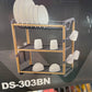 DS-303BN شبكة الاواني من الألمنيوم 3 طوابق Étagère à ustensiles de cuisine en aluminium à 3 niveaux