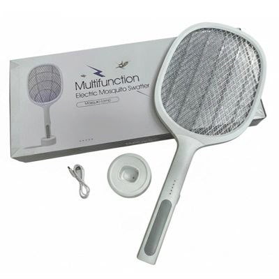 Multifunction electric Mosquito swatter Tapette Raquette à moustiques électrique multifonction مضرب البعوض الكهربائي متعدد الوظائف