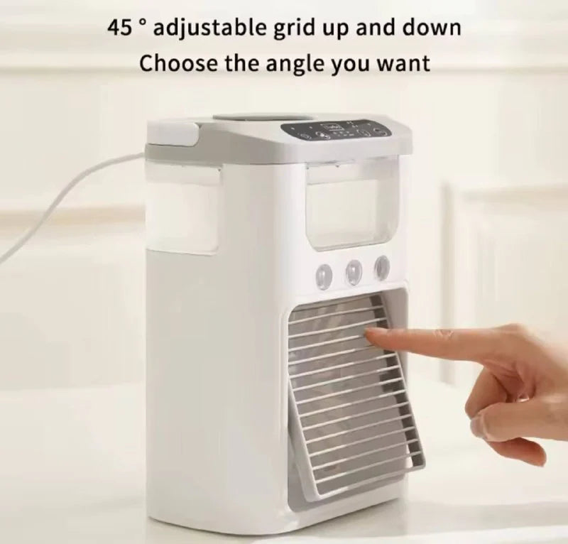 Mini Climatiseur Refroidisseur d'air personnel جهاز تبريد صامت، مروحة كهربائية صغيرة مكيف هواء صغير، مبرد هواء شخصي