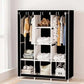 Armoire penderie en tissu 130x45x170cm خزانة الملابس القابلة للطي