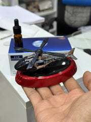 Désodorisant Voiture Hélicoptère Solaire Purificateur d'Air Auto Rotation Automatique Car fragrance مبخرة السيارة مع العطر
