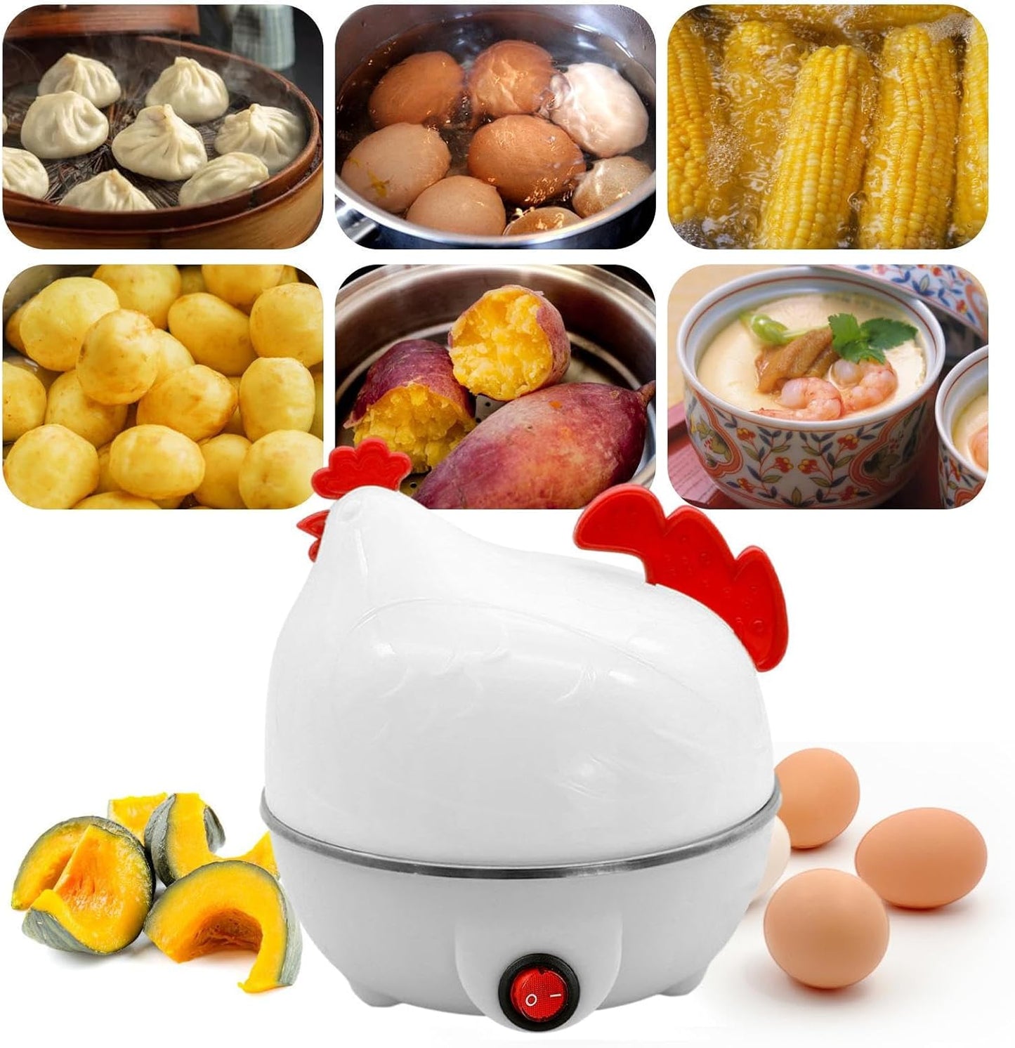 جهاز طهي البيض، على شكل دجاجة Cuiseur à œufs, Machine à œufs Rapide en Forme de Poulet