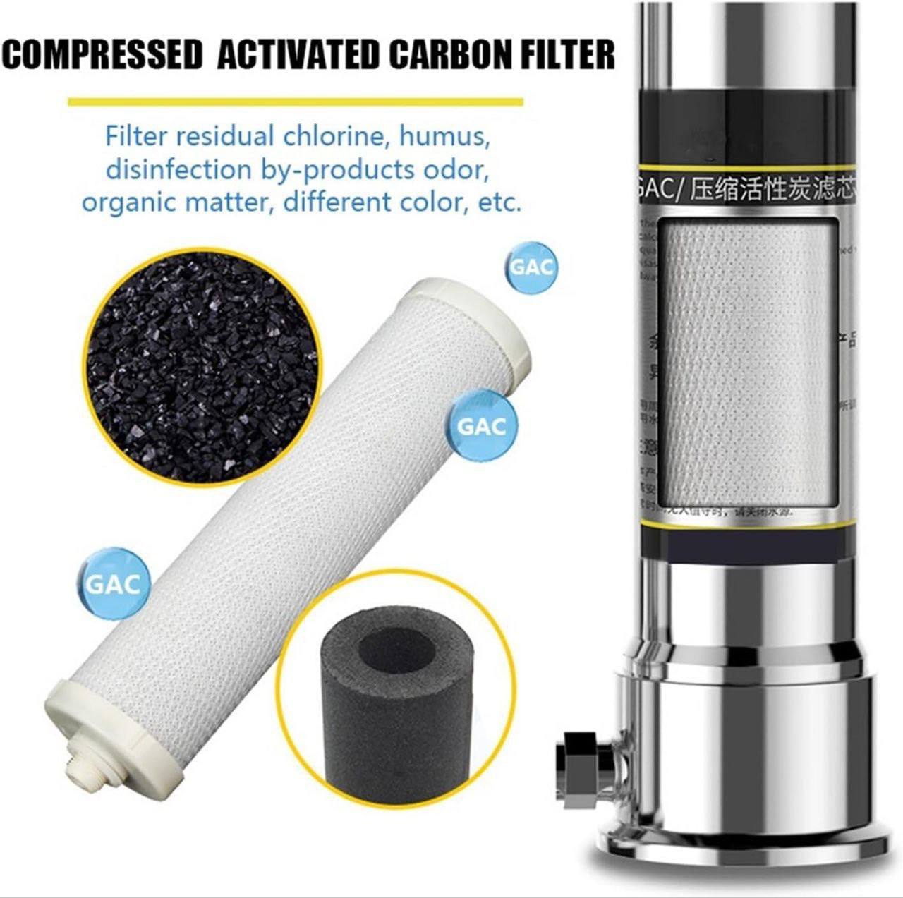 Purificateur d'eau domestique en acier inoxydable Filtre جهاز تنقية المياه المنزلي المصنوع من الفولاذ المقاوم للصدأ