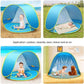 خيمة شاطئية منبثقة للأطفال مع مسبح صغير مدمج Tente de Plage Pop-Up pour Enfants avec Mini Piscine Intégrée