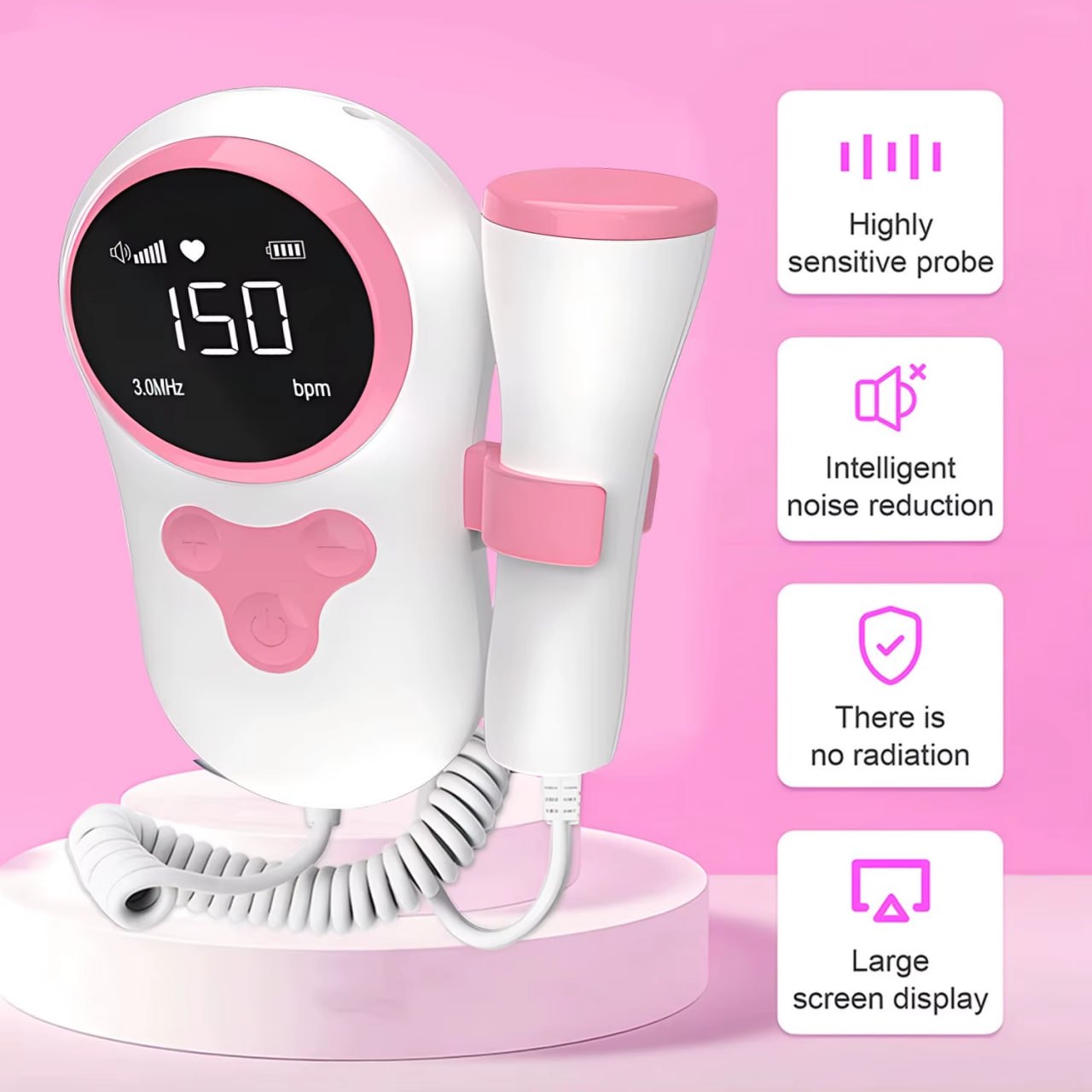 جهاز مراقبة معدل ضربات قلب الطفل الرقمي