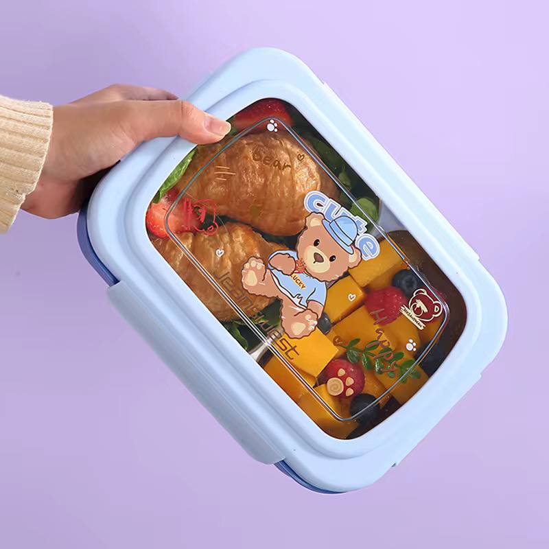 Lunch box 1100 مل علبة غداء بينتو للأطفال من البلاستيك PP عالي الجودة