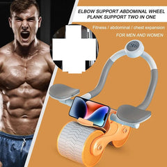 Roue abdominale à rebond automatique عجلة بطن ذاتية الارتداد مع مؤقت ودعم للكوع والركبة