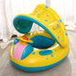 Bouée Bébé Siège avec Parasol Amovible, Bateau Gonflable مقعد عائم للأطفال مع مظلة شمسية قابلة للإزالة، قارب قابل للنفخ