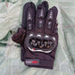 قفازات سباق واقية للمفاصل الصلبة تعمل باللمس للدراجات النارية Gants de moto tactiles, gants de course à protection renforcée pour écrans tactiles
