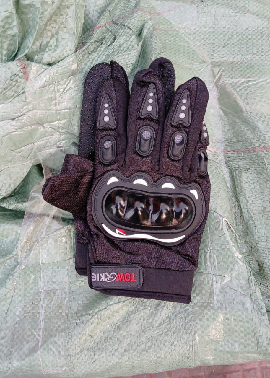 قفازات سباق واقية للمفاصل الصلبة تعمل باللمس للدراجات النارية Gants de moto tactiles, gants de course à protection renforcée pour écrans tactiles