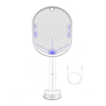 Raquette à moustiques rechargeable 2 en 1 مضرب ناموس قابل لإعادة الشحن