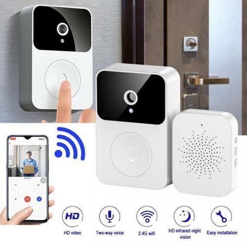 Sonnette sans fil Wifi M8 sonnette de porte Vision nocturne جرس باب لاسلكي M8 مزود بخاصية الرؤية الليلية