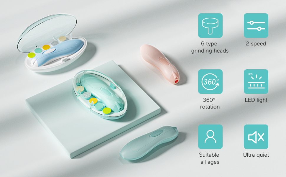 مقص أظافر للأطفال مع ضوء Coupe-ongles pour bébé avec lumière