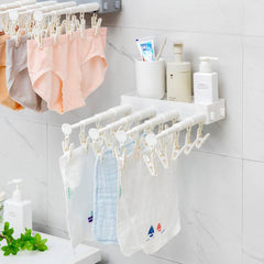 Porte-vêtements Mural Pour Sécher Les Chaussettes Et Les Sous-vêtements رفوف ملابس مثبت على الحائط لتجفيف الجوارب والملابس الداخلية