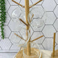 Rangement verres bois bamboo منظمة الأكواب والكؤوس خشب الخيزران