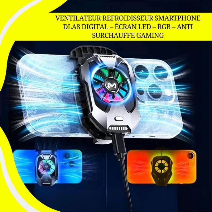 مروحة تبريد للهواتف الذكية Ventilateur Refroidisseur Smartphone DLA8 Digital