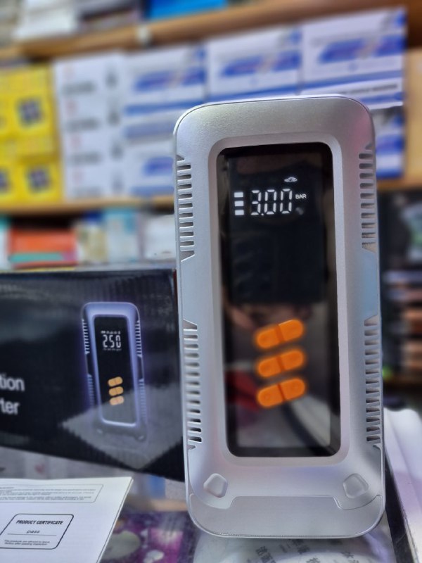 Démarreur de secours portable 5000 A avec gonflage rapide شاحن تشغيل السيارة للطوارئ